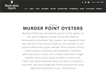 Tablet Screenshot of murderpointoysters.com